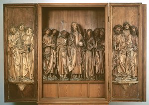 Windsheim Drieluik die Christus met de twaalf apostelen uitbeeldt